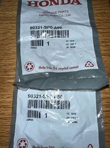 2-New OEM Honda 1998-2017 Accord Nuts (6mm) 90321-SP0-A80 Qty-2 - Picture 1 of 2
