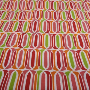 Maude Asbury Blend Calypso Fabric Cotton Pink Orange Green Red 32+" x 44" READ - Picture 1 of 5