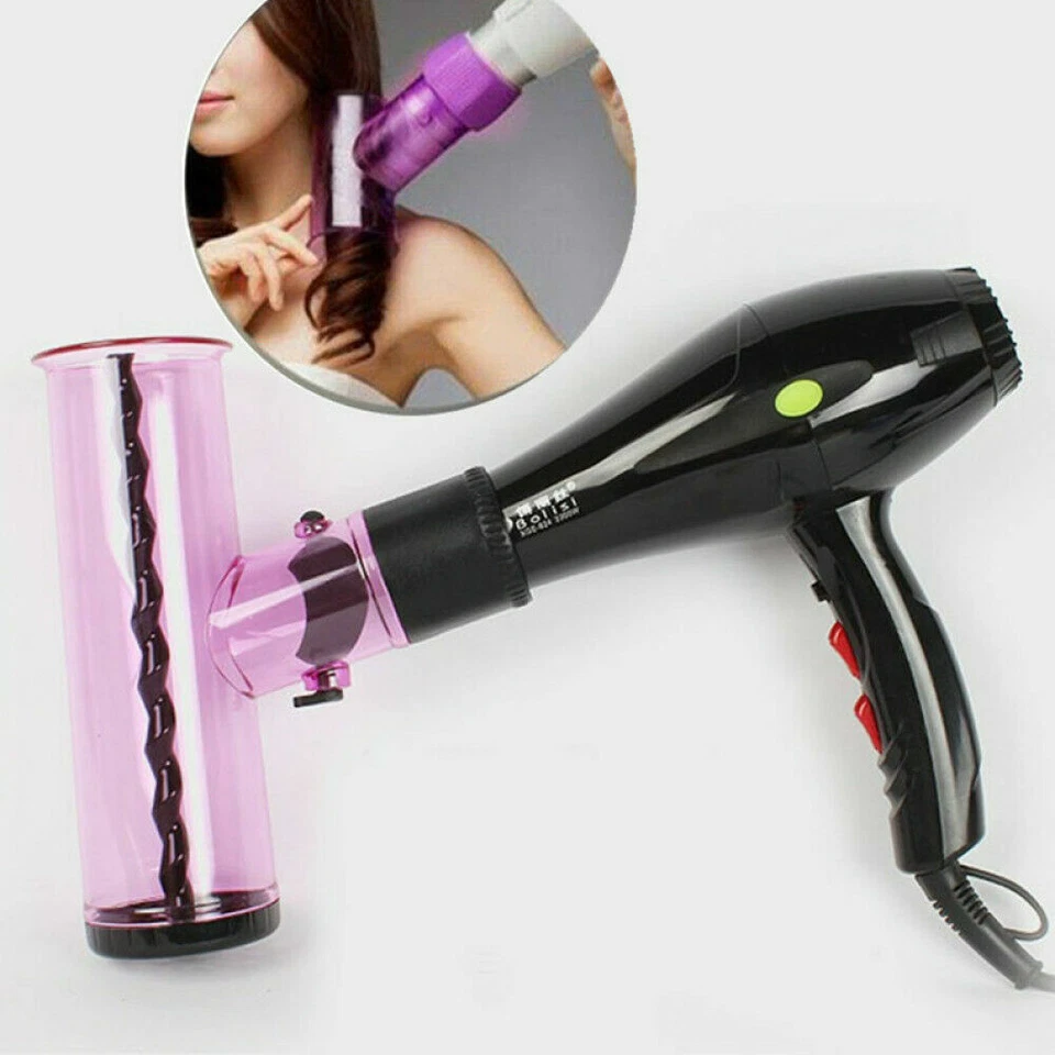 MONDOSHOP ASCIUGACAPELLI riccioli Diffusore WIND SPIN RULLO AUTOMATICO PER CAPELLI Air Cur
