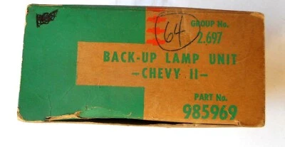 1964 CHEVROLET CHEVY II BACK UP LAMP UNIT NOS BRAND NEW IN THE ORIGINAL BOX GM - Image 1 of 3