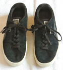PUMA Black Suede Low Top Trainers Size 6UK /39 Eur