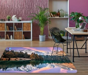 3D River Snow Mountain K1452 Non Slip Rug Mat Elegant Photo Carpet Panda 2023 - Picture 1 of 5