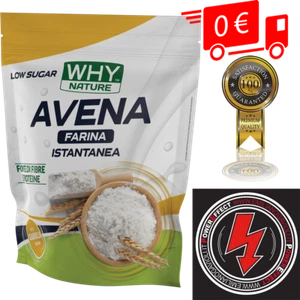 Avena Farina Istantanea - Low Sugar - WHY NATURE - 1 Kg - Foto 1 di 7