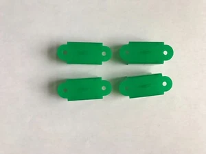 Set of 4 Green  Double Sided Pinball Lane Guides 2 1/8 inch NEW - Picture 1 of 3