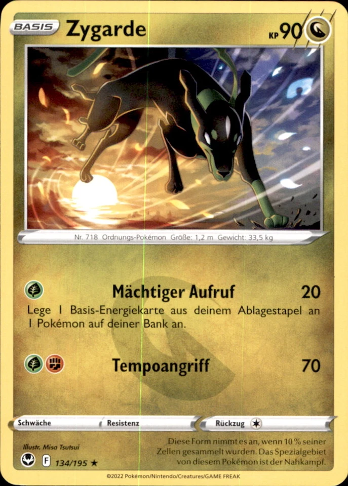 Pokemon 134/195 - Zygarde - Rare - SWSH12 Silberne Sturmwinde - Bild 1 von 1