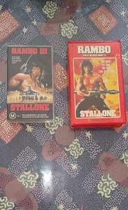 RAMBO 2 & 3 VHS TAPE - Picture 1 of 4