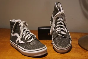 Scarpe da ginnastica VansSK8-HI oro metallizzato posteriore con cerniera USA per bambini taglia 2,5 - Foto 1 di 10