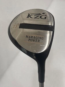 KZG 15° three wood men's RH GRAPHITE SHAFT Reg flex midkick - Picture 1 of 5