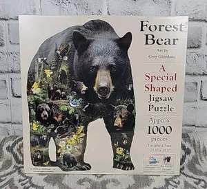 NEW Sealed SunsOut Forest Bear 1000 Piece Jigsaw Puzzle By Greg Giordano - Picture 1 of 4
