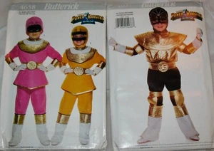 Butterick Muster 4657 oder 4658 Sabans Power Ranger Zeo Kostüm Kinder XS - L - Bild 1 von 7