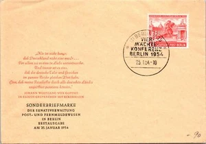 Berlin FDC 1954 - Four Powers Conference Berlin - F29470 - Picture 1 of 2