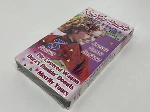 Shirley Temple Festival VHS 3 Films B&W Pie Covered Wagons Merrily Yours Dora's - Picture 1 of 3