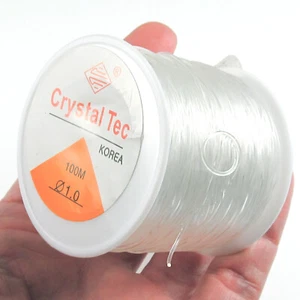 1mm Stretchy Clear Elastic String Beading Cord, 328 Feet/100 Meters - Picture 1 of 2