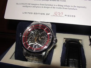 MEN'S THOMAS EARNSHAW LONGITUDE WHISTON LIMITED EDITION RADIANT RED WATCH SET - Picture 1 of 21