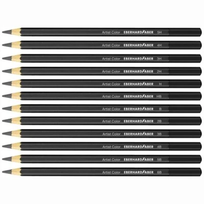 EBERHARD FABER Bleistift Artist Color schwarz 5H - 6B B HB 2B [Härte wählbar] - Bild 1 von 4