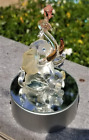 Color Changing 5" Elephant Figurine Sitting Up Clear Acrylic Battery Operated