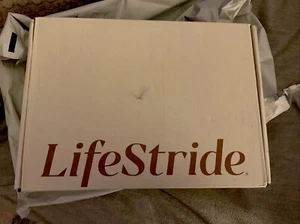 LifeStride Kimmie, Almond Milk Canvas Sandal - Picture 1 of 9