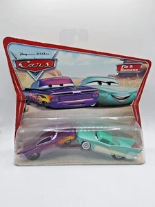 Disney Pixar CARS Flo & Ramone Desert Series NOC 2 Pack 2006 Has Wear - Picture 1 of 9