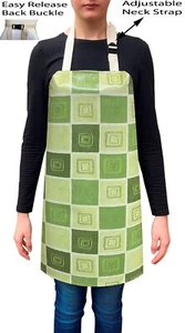 Handmade Modern Squares Waterproof PVC Coated Wipe Clean Aprons - Code: C62-2 - Picture 1 of 2