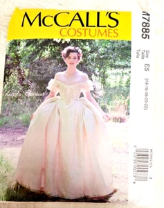 McCall's Costumes # M7885 (2018) Southern Belle/Princess Dress FF uncut - Picture 1 of 8