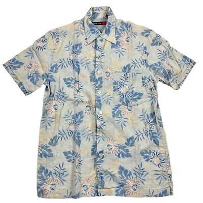 NYNE New You Linen Blend Men Hawaiian Tropical Shirt Short Sleeve Button Front S - Image 1 of 4