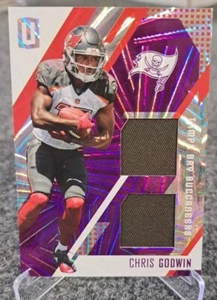 2017 Unparalleled Stitches Dual Purple Wedges Jersey /99 Chris Godwin Rookie RC - Picture 1 of 2