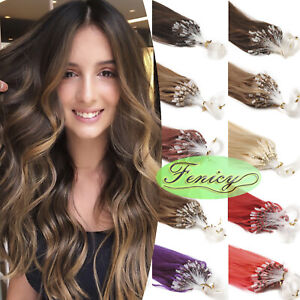 100 % vraies extensions de cheveux humains Remy micro boucle micro perles lien points forts