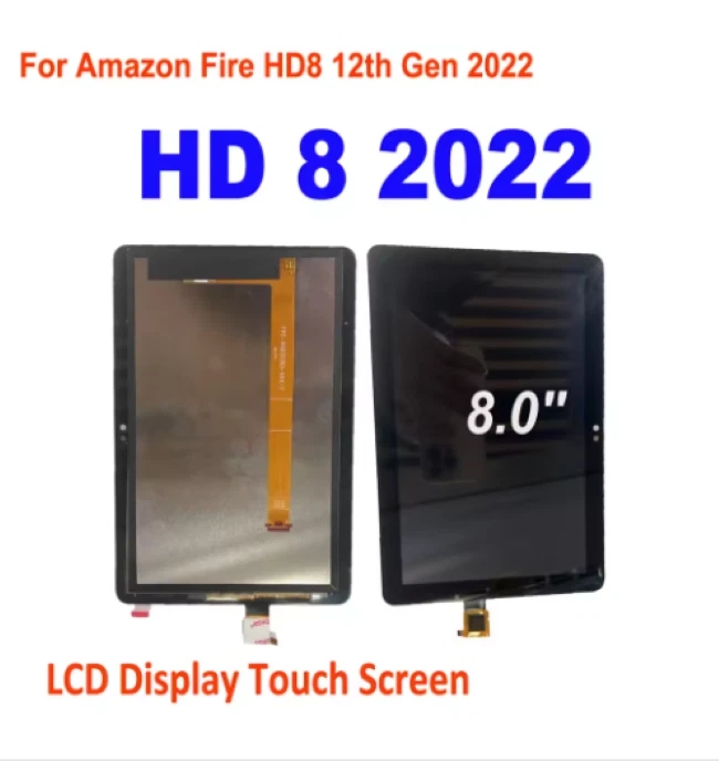 LCD Display Touch Screen Digitizer Assembly For Amazon Fire HD 8 12th Gen 2022 - Image 1 of 4