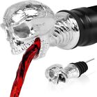 Silvery Skeleton Head Pourer Stainless Steel Skull Head Decanter  Bar