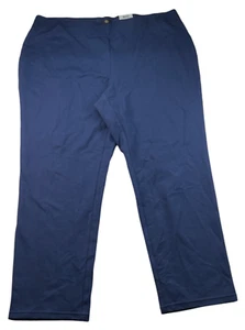 JM Collection Ponte Pants Womens Plus size 3X Blue Pull on Career Stretch New - Picture 1 of 8