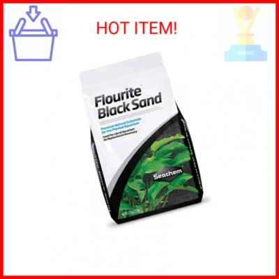Substrato de areia preta fluorita Seachem, 7,7 lb - Imagem 1 de 2