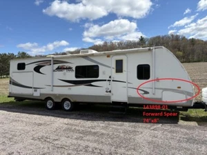 CROSSROADS RV 2010 SUNSET TRAIL DECALS 74x8" FORWARD SPEAR STRIPES L&R CAMPER - Picture 1 of 4