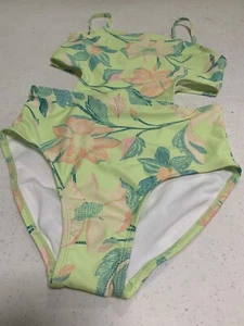Osh Kosh Girls Swim Suit Size 12 Lt Green NWOT Hawaiian Look-Lined - Picture 1 of 8
