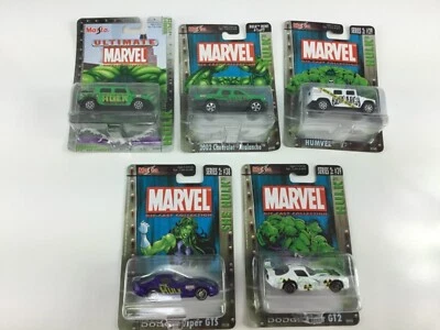 Ultimate Marvel Hulk Collector DieCast Maisto 1:64 Scale set lot vehicles - Image 1 of 4