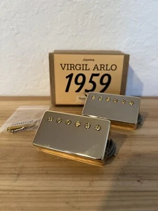Virgil Arlo Tan Label 1959 PAF Humbuckers. GOLD COVERS - Picture 1 of 2