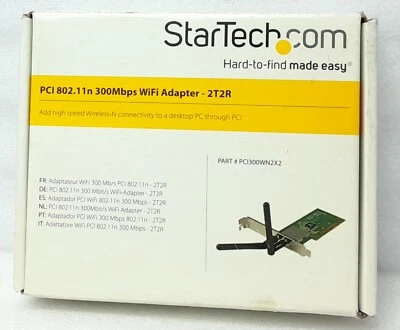 Startech .com PCI 802.11n 300Mbps WiFi Adapter 2T2R PCI300WN2X2 - Image 1 of 4