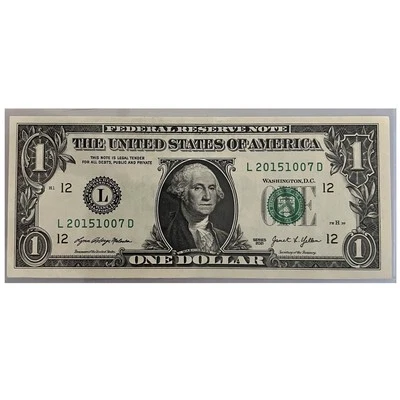 July 10, 2015 / October 7, 2015: 20151007 BIRTHDAY SERIAL NOTE Uncirculated Bill - Image 1 of 2