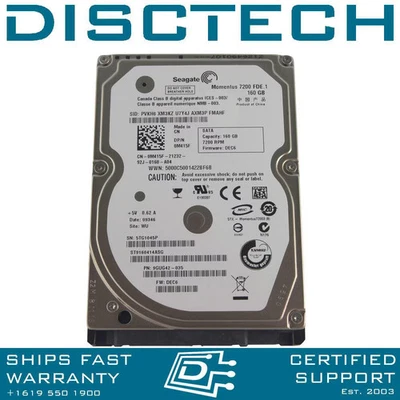 Seagate Momentus ST9160414ASG 160GB SATA Hard Disk Drive - Image 1 of 2