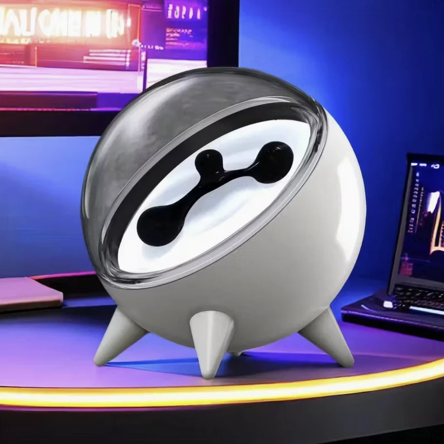 FREKVENS Ferrofluid Music Visualizer Light Sound Reactive Sphere White - Image 1 of 4