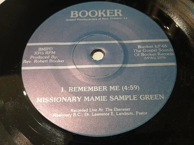 Black Gospel 33rpm EP MISSIONARY MAMIE SAMPLE GREEN PROMO ONLY? CHRISTIAN 7 INCH - Image 1 of 2