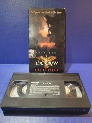 The Crow City Of Angels VHS Tape Vincent Perez Horror Movie Cult Classic Vintage Foto 1 de 4