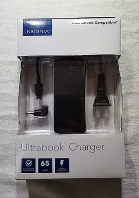 Insignia 65 W Charger for Laptop Ultrabook NS-PWLC663  Acer Asus Dell HP Lenovo - Image 1 of 4