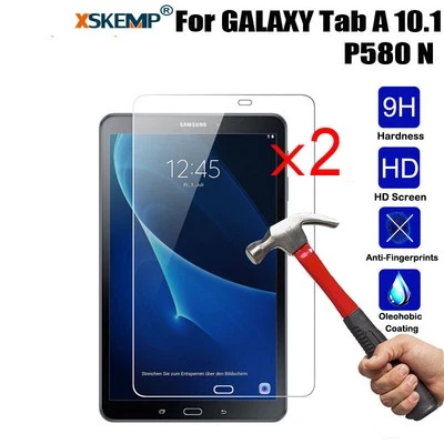2Pcs Tempered Glass Screen Protector Samsung Galaxy Tab A 10.1 S-Pen P580 P585 - Image 1 of 4