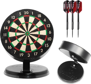 Mini Dart Board Set | Miniature Desk Top Darts and Dart Board Set for Home and O - Picture 1 of 12