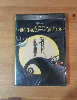 Tim Burton’s Nightmare Before Christmas (DVD 1993 NEW) Halloween Disney Animated - Image 1 of 2