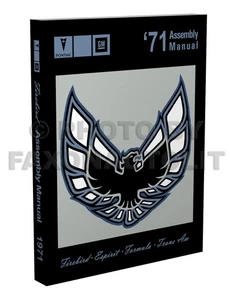 1971 Pontiac Firebird Factory Assembly Manual BOUND Trans Am Formula Esprit - Picture 1 of 9