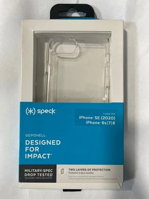 Speck Gemshell Case For iPhone SE 2022 iPhone SE2020, iPhone 8 & iPhone 7 -Clear - Image 1 of 4