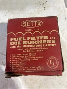 SETTE Kraftstofffilter für Ölbrenner Modell F-10B für Nr. 1 & 2 mit Karton - Bild 1 von 2