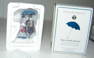Dept 56 Dickens Village - Unter dem NCC Regenschirm (blau) (Bumbershoot) kostenloser Versand - Bild 1 von 3
