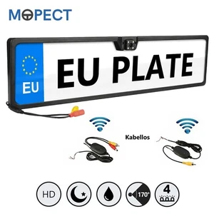 MOPECT 170° HD IP67 Kennzeichen Halter Kabellos KFZ Rückfahrkamera Einparkkamera - Bild 1 von 11